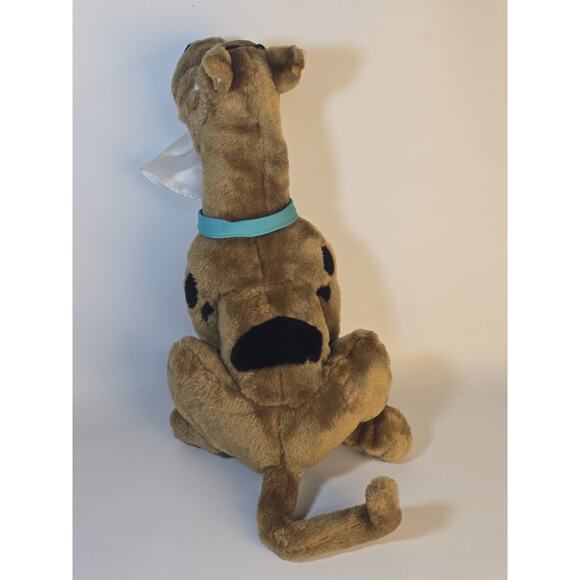 Scooby Doo Gnarling Teeth Holding Ghost Plush Sitting 2002 Toy Network 14" - Picture 6 of 10